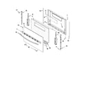 Whirlpool WFG114SWB0 door parts diagram