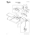 Whirlpool WGD7990XG0 top and console parts diagram