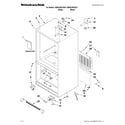 KitchenAid KBRS20EVWH3 cabinet parts diagram