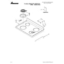 Amana AER5522VCW0 cooktop parts diagram