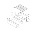 Amana AER5522VCW0 drawer & broiler parts diagram