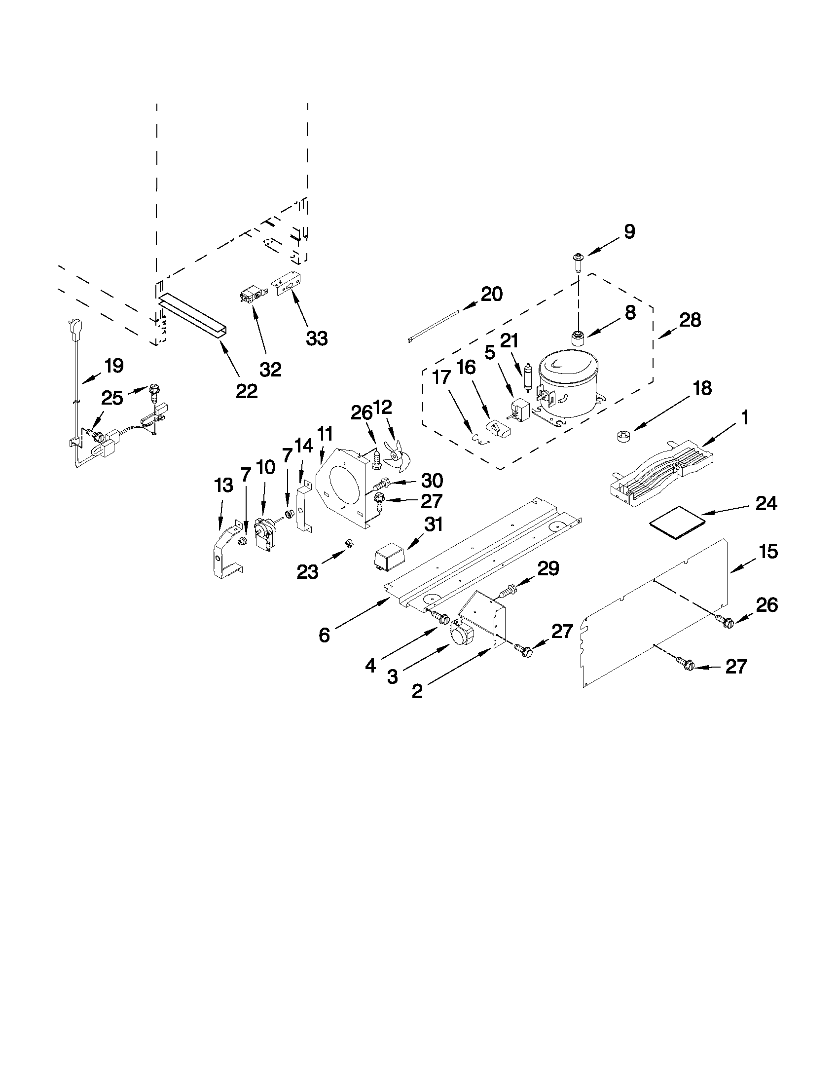 Maytag MBCM24FWBS00 unit parts diagram