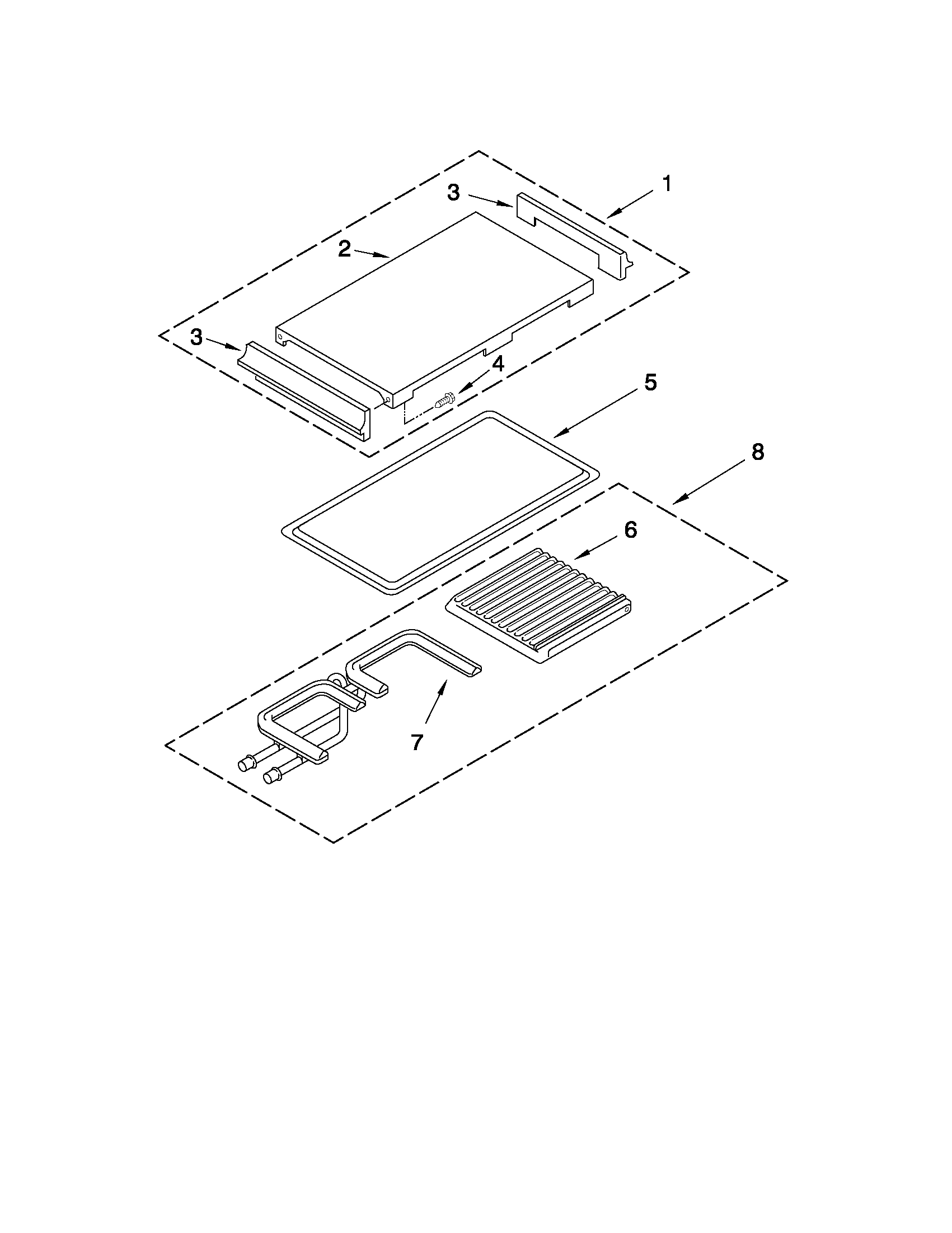 Whirlpool SC8720EDB06 grill module parts diagram
