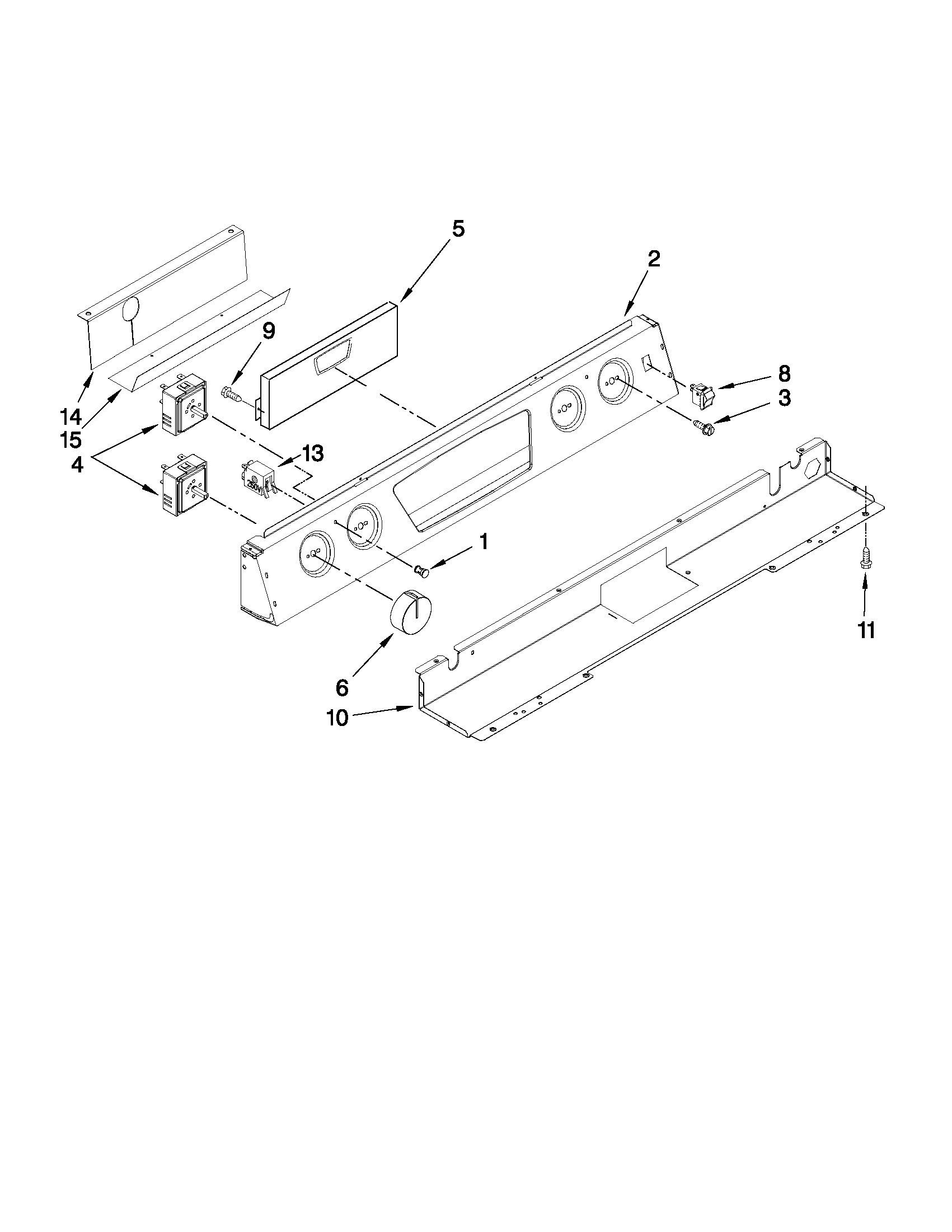Jenn-Air JES8860CCS01 control panel parts diagram