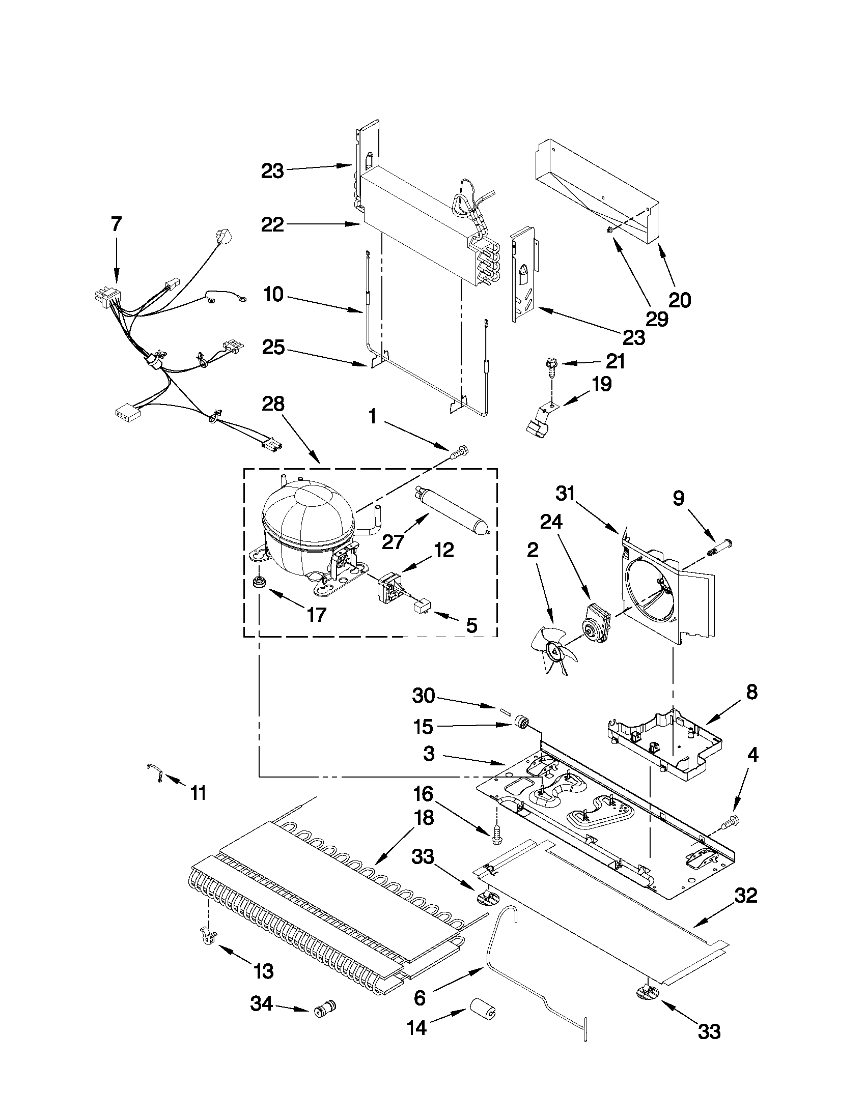 Maytag MFI2665XEM3 unit parts diagram