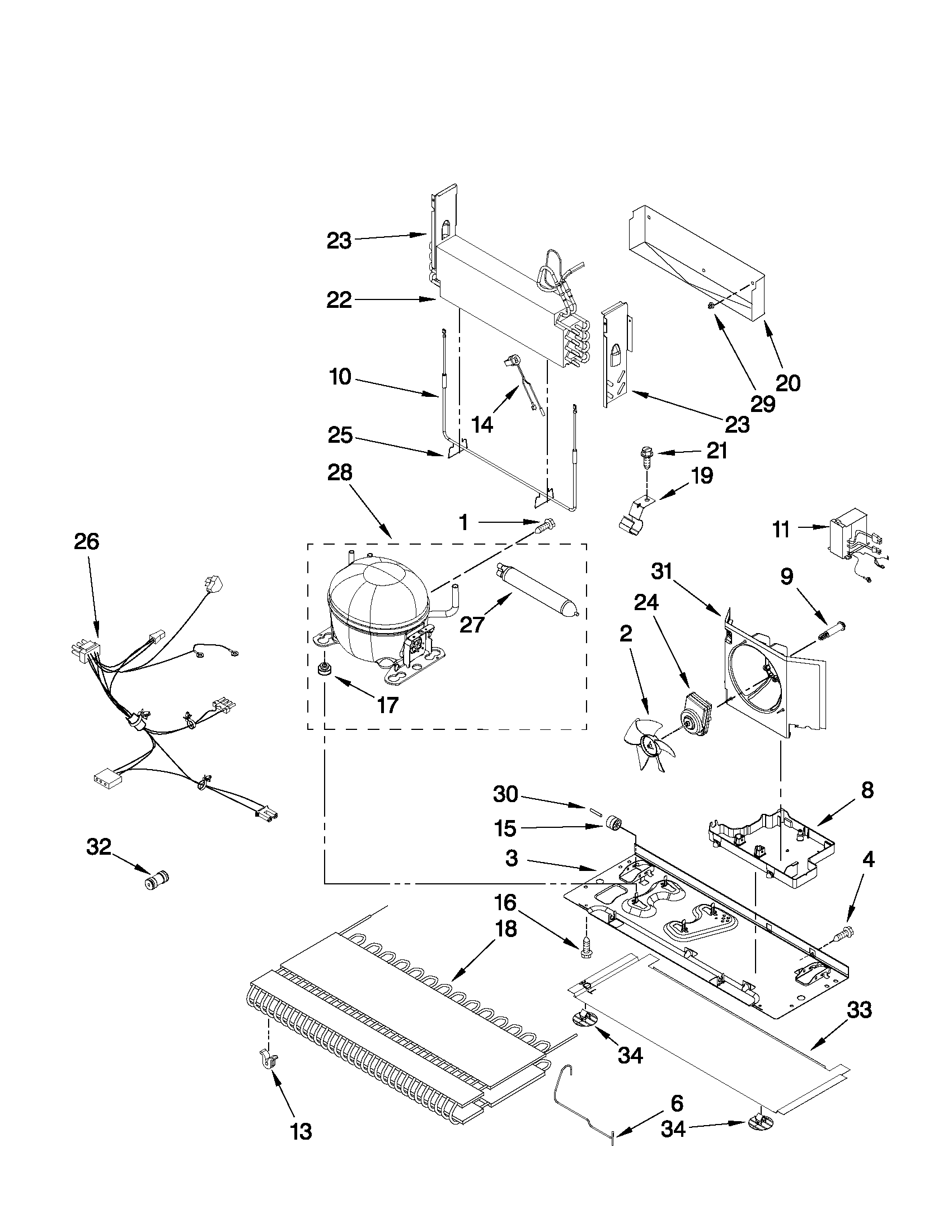 Whirlpool GI7FVCXWY00 unit parts diagram