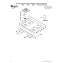Whirlpool WFG361LVD2 cooktop parts diagram