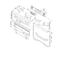 Whirlpool WFG361LVD2 control panel parts diagram