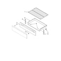 Whirlpool WFG361LVD2 drawer & broiler parts diagram