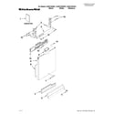 KitchenAid KUDC10IXWH1 door and panel parts diagram