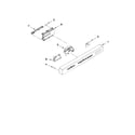 KitchenAid KUDC10IXWH1 control panel and latch parts diagram