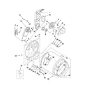 Maytag YMEDC200XW1 bulkhead parts diagram