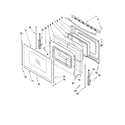 Whirlpool WFG381LVQ2 door parts diagram