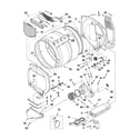 Whirlpool YWED5700XW0 bulkhead parts diagram