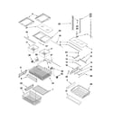 Jenn-Air JFC2089WEM4 shelf parts diagram