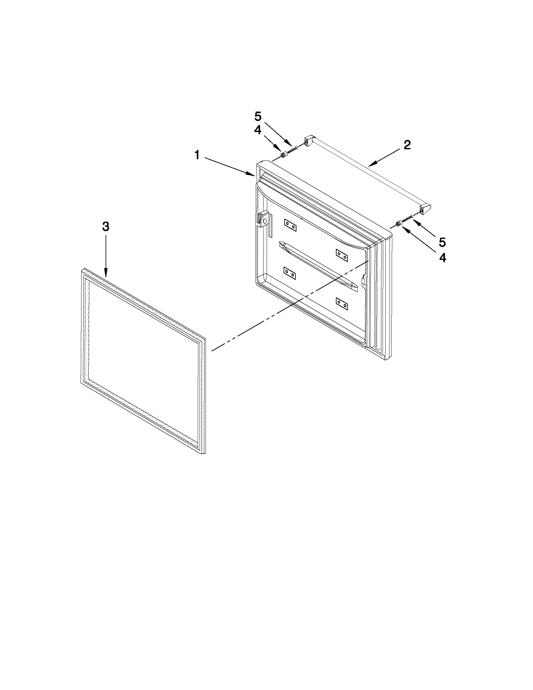 Jenn-Air JFC2089WEP4 freezer door parts diagram