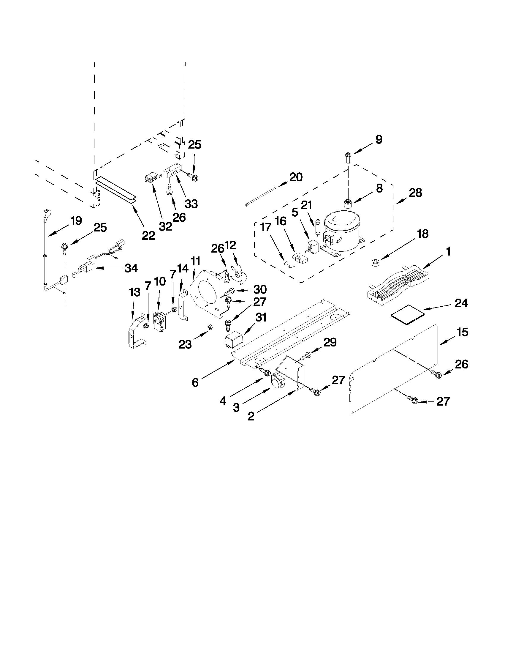 KitchenAid KBCS24RSSS04 unit parts diagram