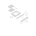 Maytag MGS5752BDW19 drawer and rack parts diagram