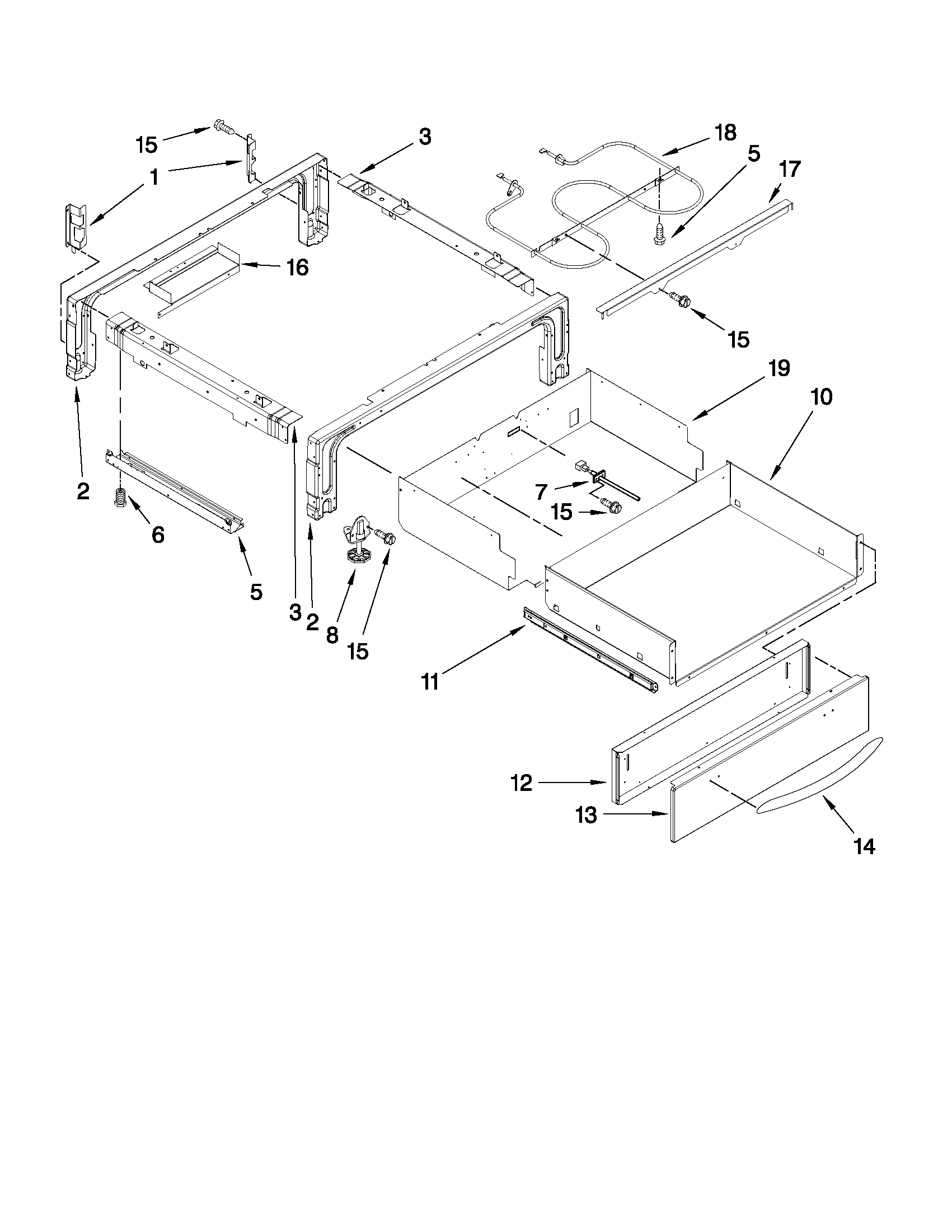 KitchenAid KESS908SPS02 drawer parts diagram
