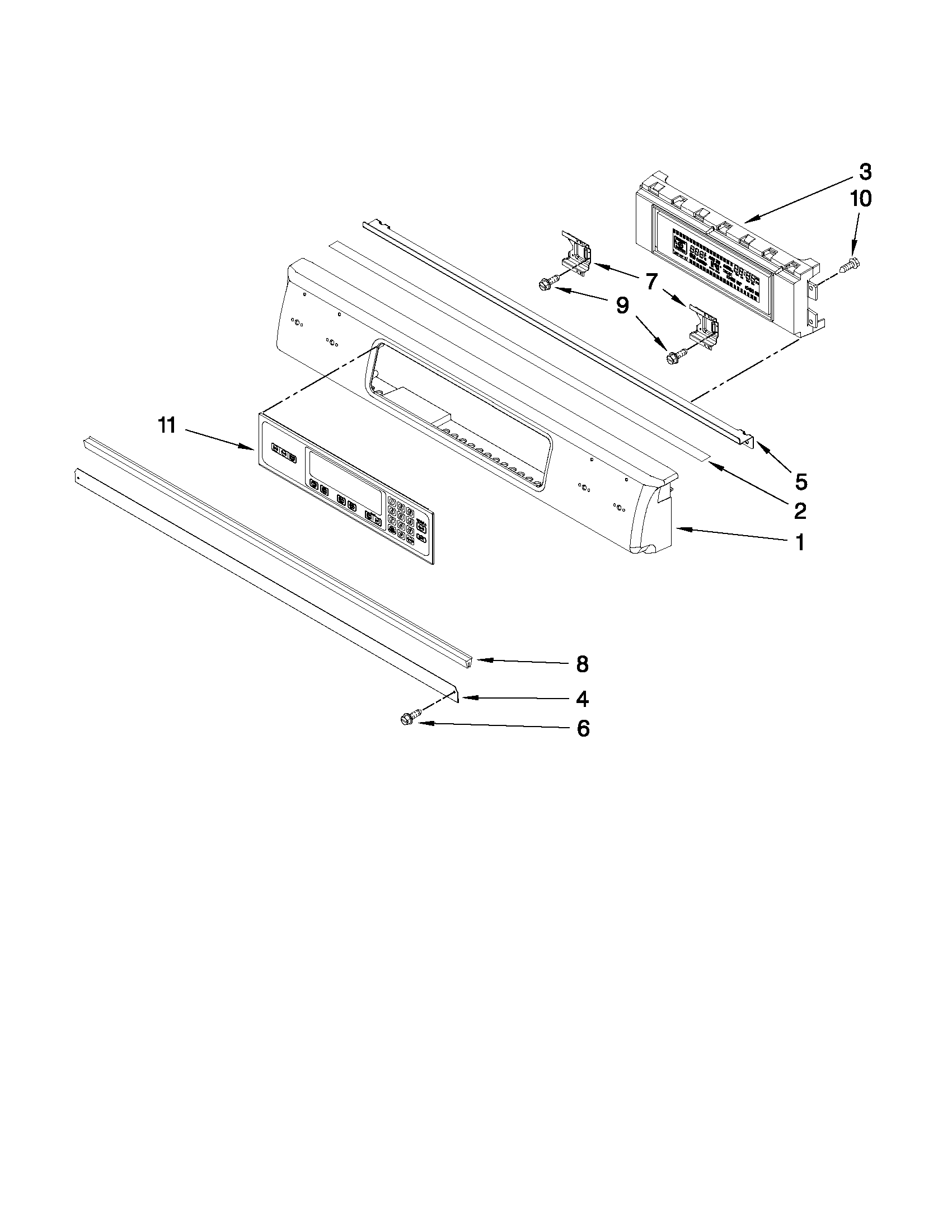 KitchenAid KESS908SPS02 control panel parts diagram