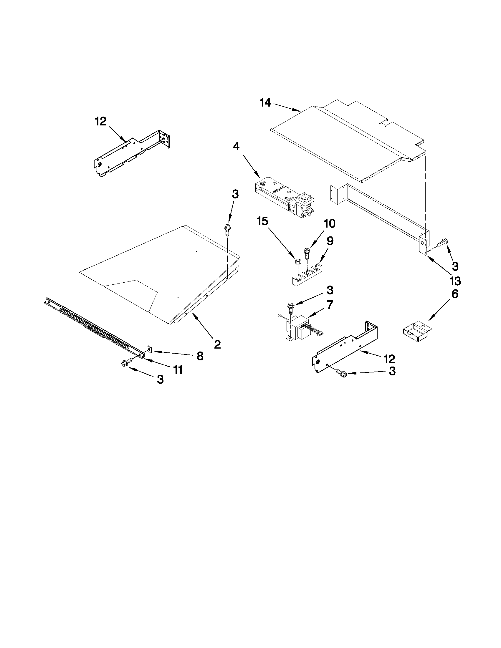 KitchenAid KEBS177SBL04 top venting parts diagram