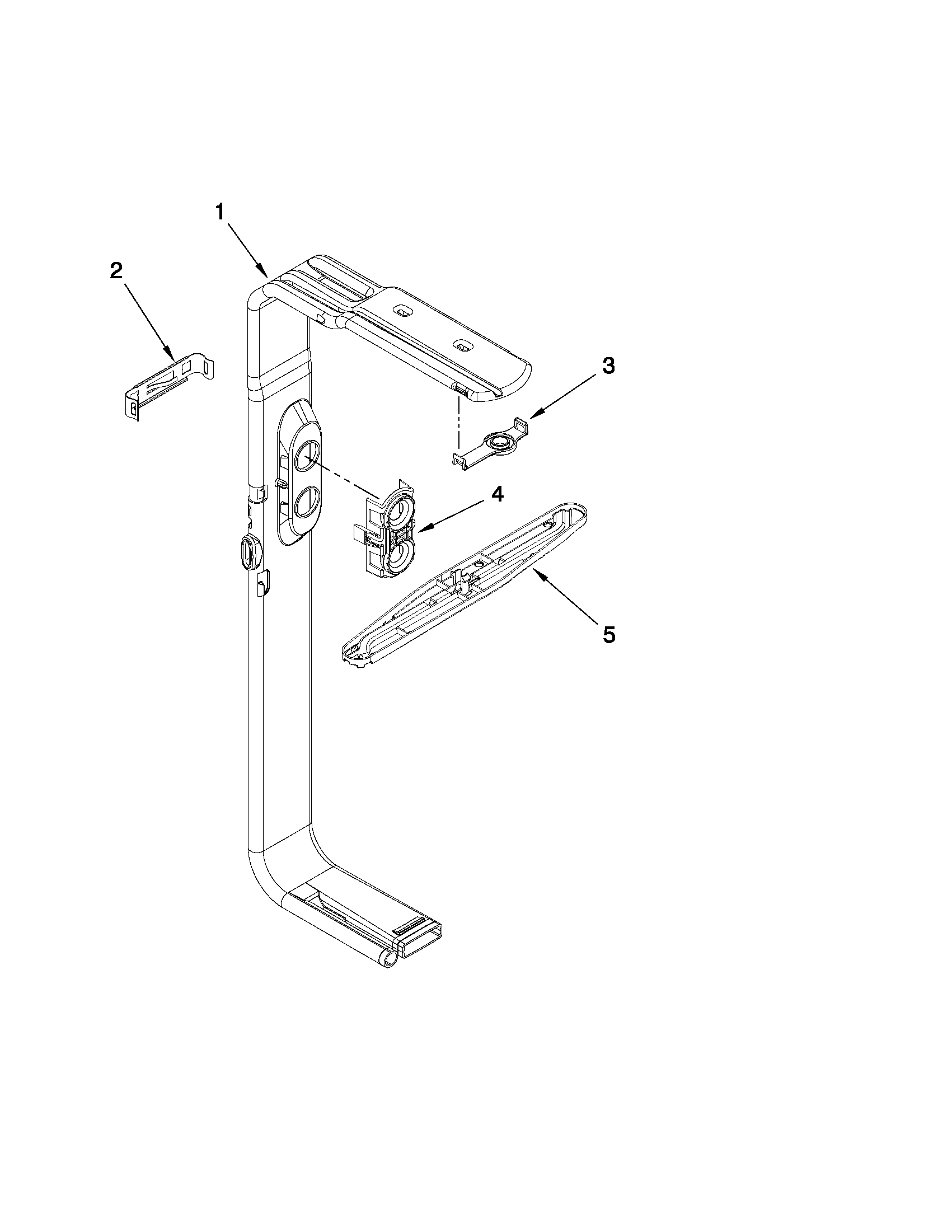 Jenn-Air JDB2150AWP0 upper wash and rinse parts diagram