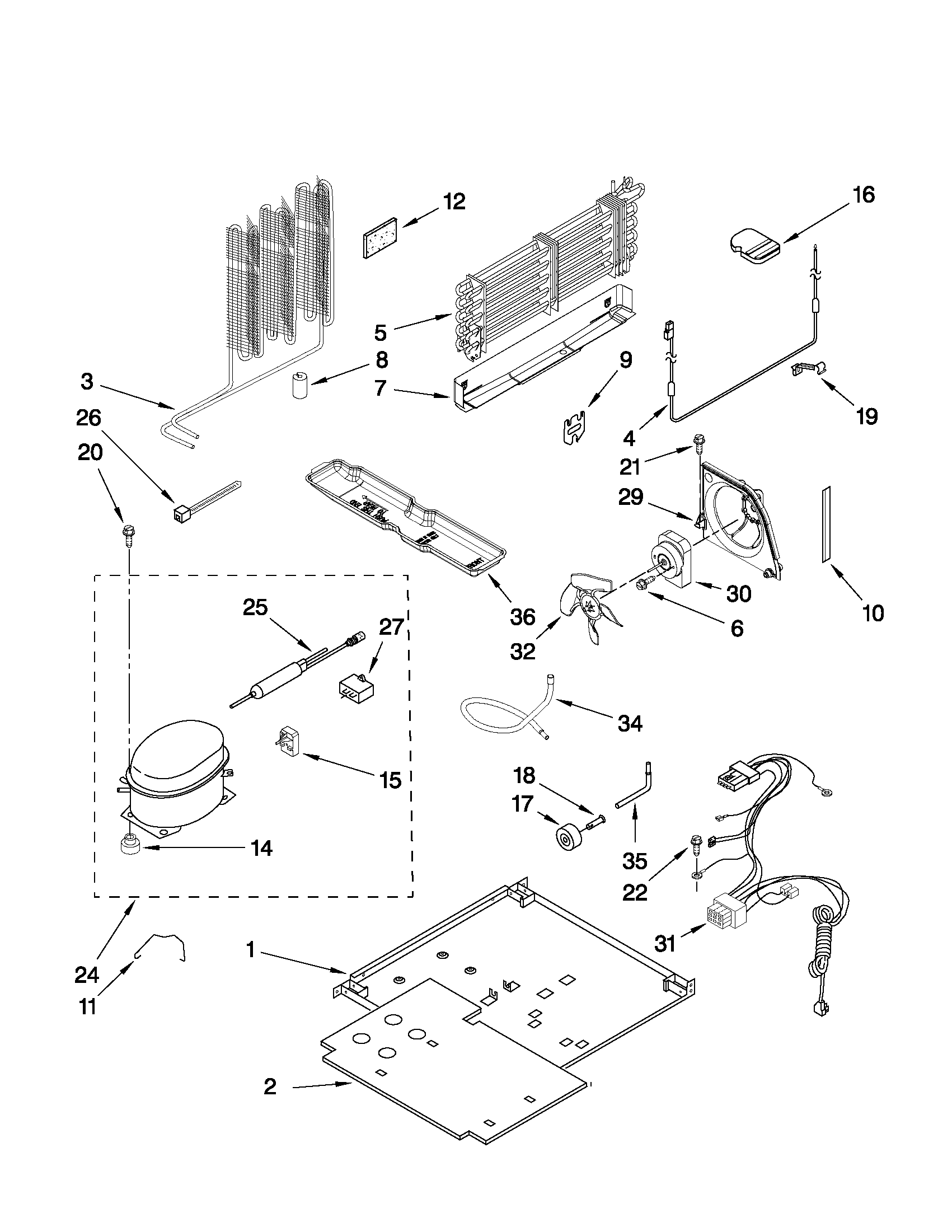 Maytag M1TXEMMWW02 unit parts diagram