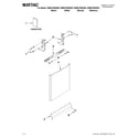 Maytag MDB4709AWS2 door and panel parts diagram