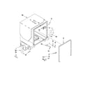 Maytag MDB4709AWS2 tub and frame parts diagram