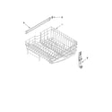 Maytag MDB4709AWS2 upper rack and track parts diagram