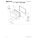 Jenn-Air JMC1150WB00 microwave door parts diagram
