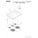 Maytag MET8665XB00 cooktop parts diagram