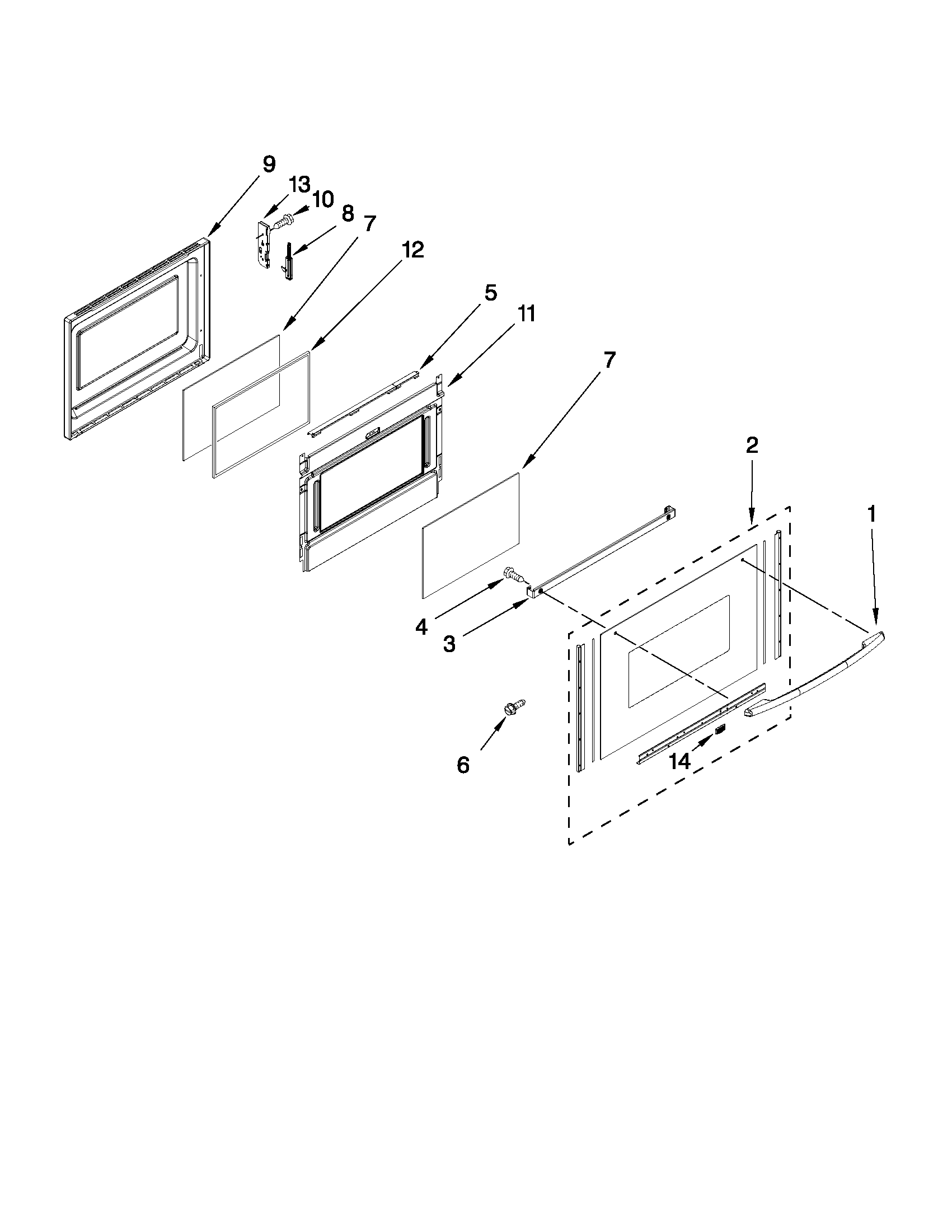 Maytag MET8665XB00 lower door parts diagram