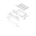 Whirlpool GFG461LVT0 drawer & broiler parts diagram