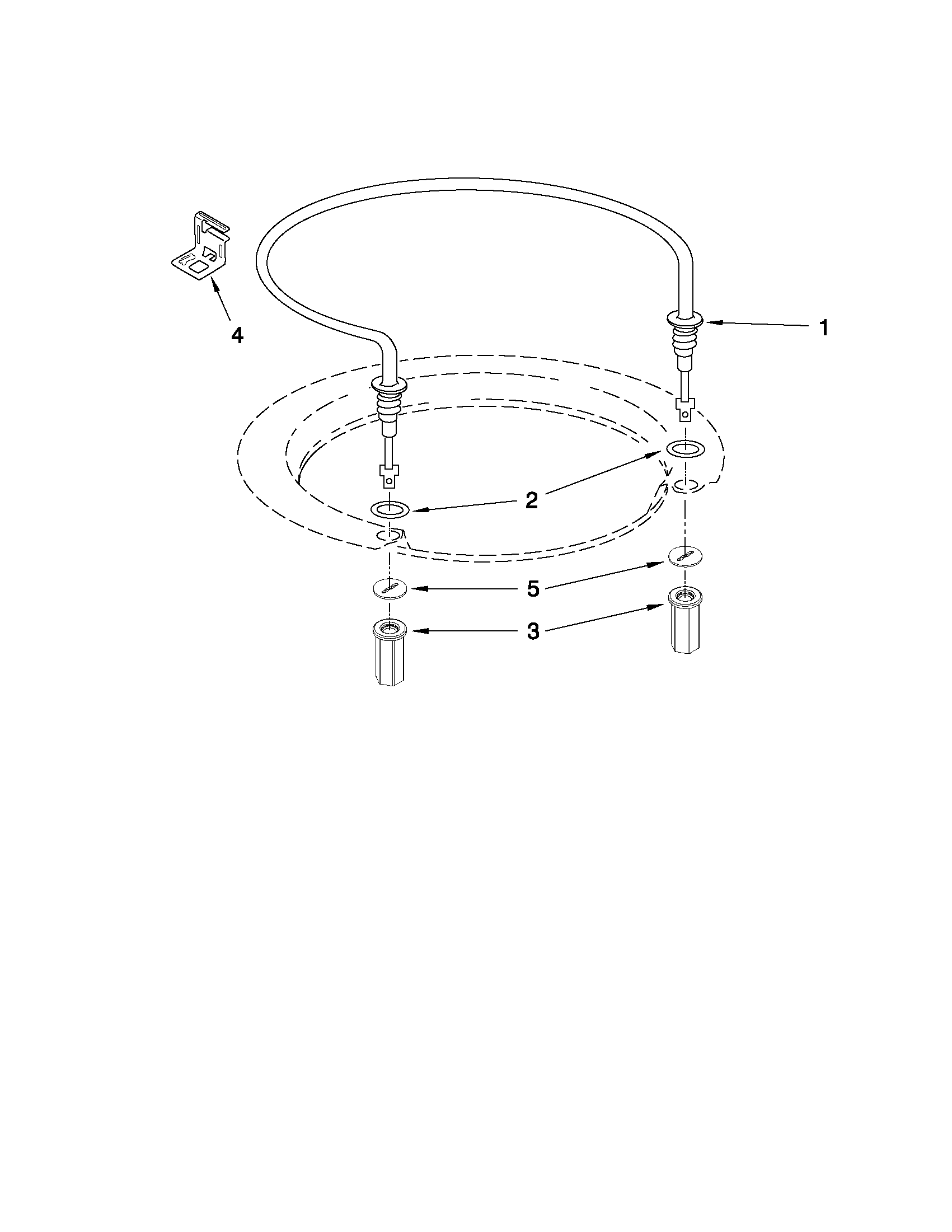 Whirlpool DU1345XTVB5 heater parts diagram