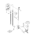 KitchenAid KUDS30FXSS2 fill, drain and overfill parts diagram