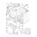 Maytag MGDC700VW0 cabinet parts diagram