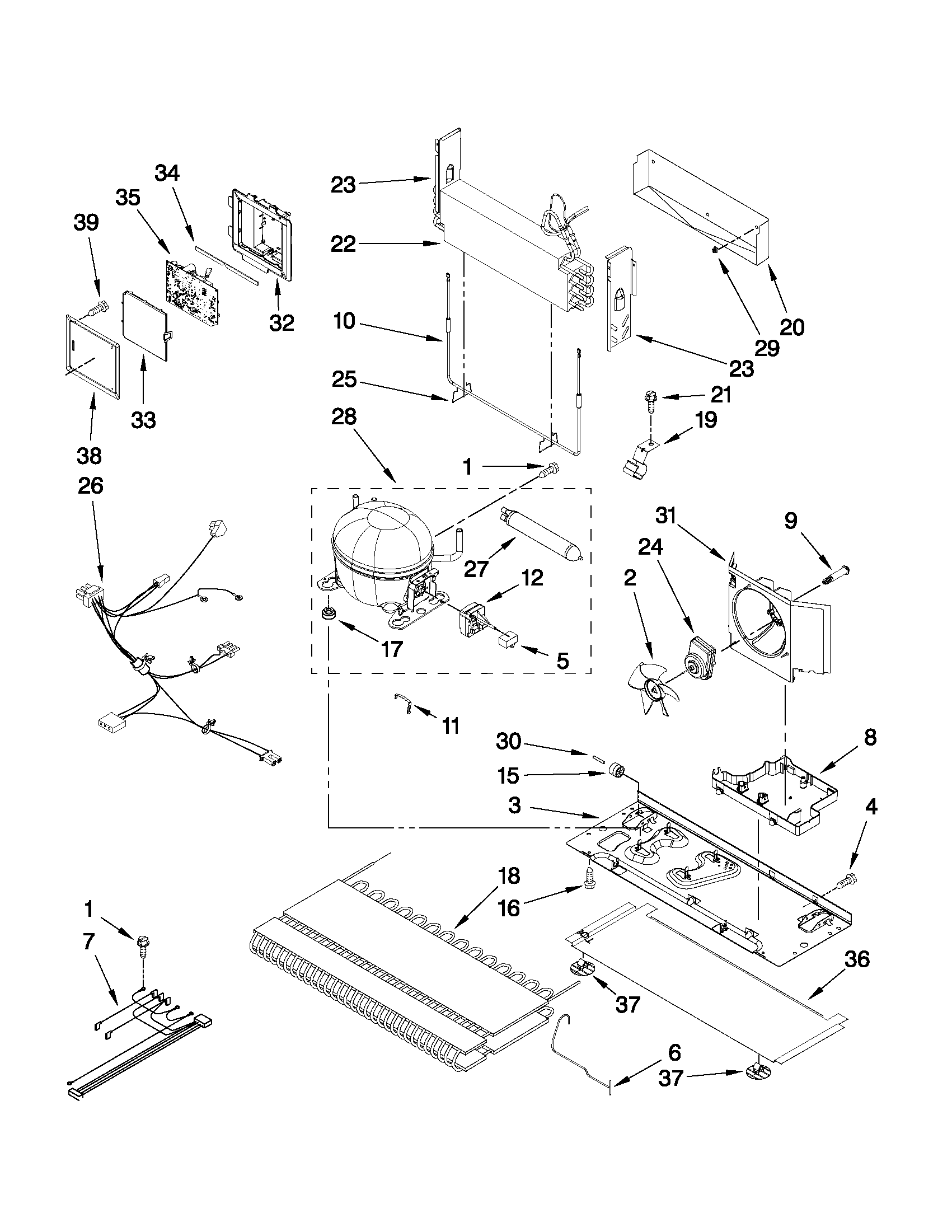 Maytag MFC2061KES8 unit parts diagram