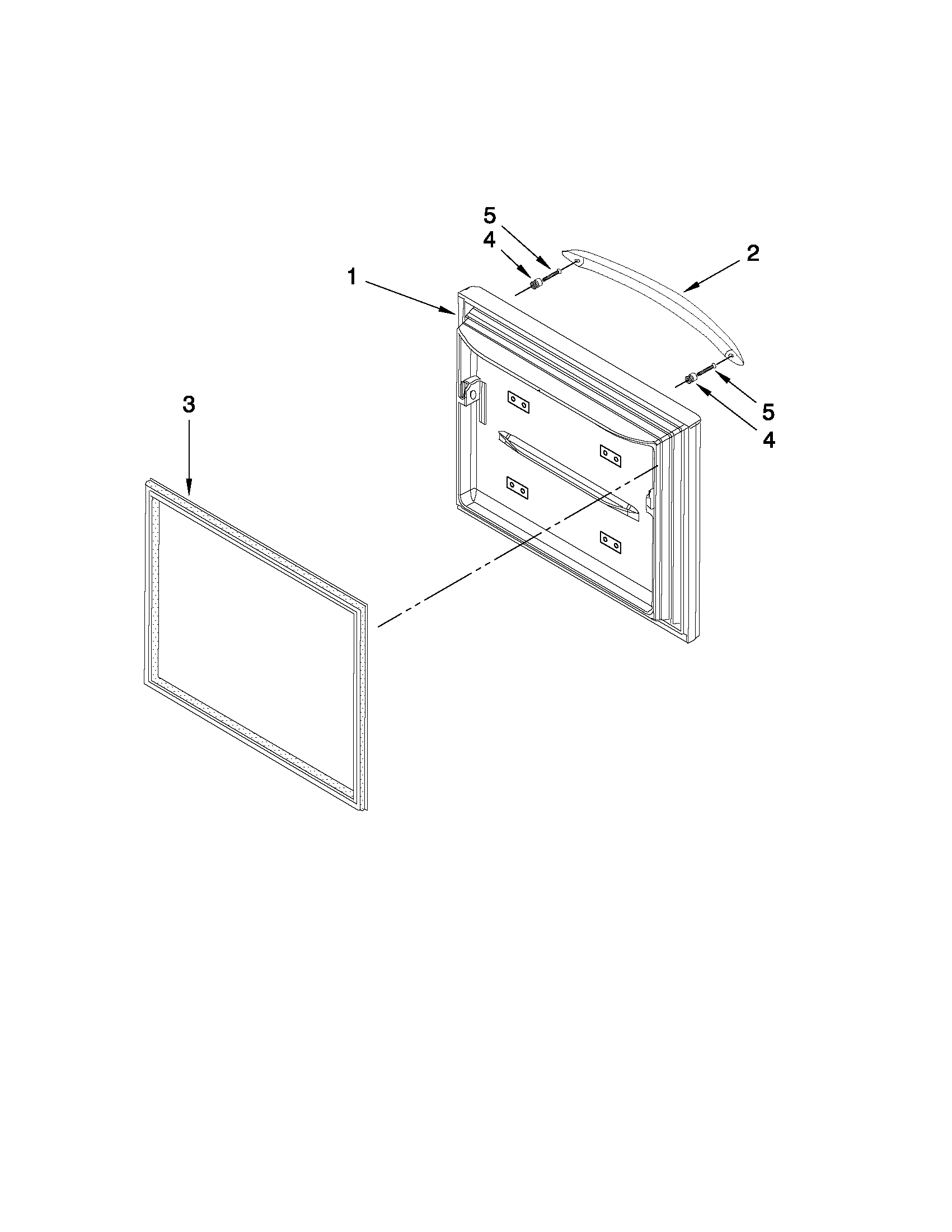 Maytag MFC2061KES8 freezer door parts diagram