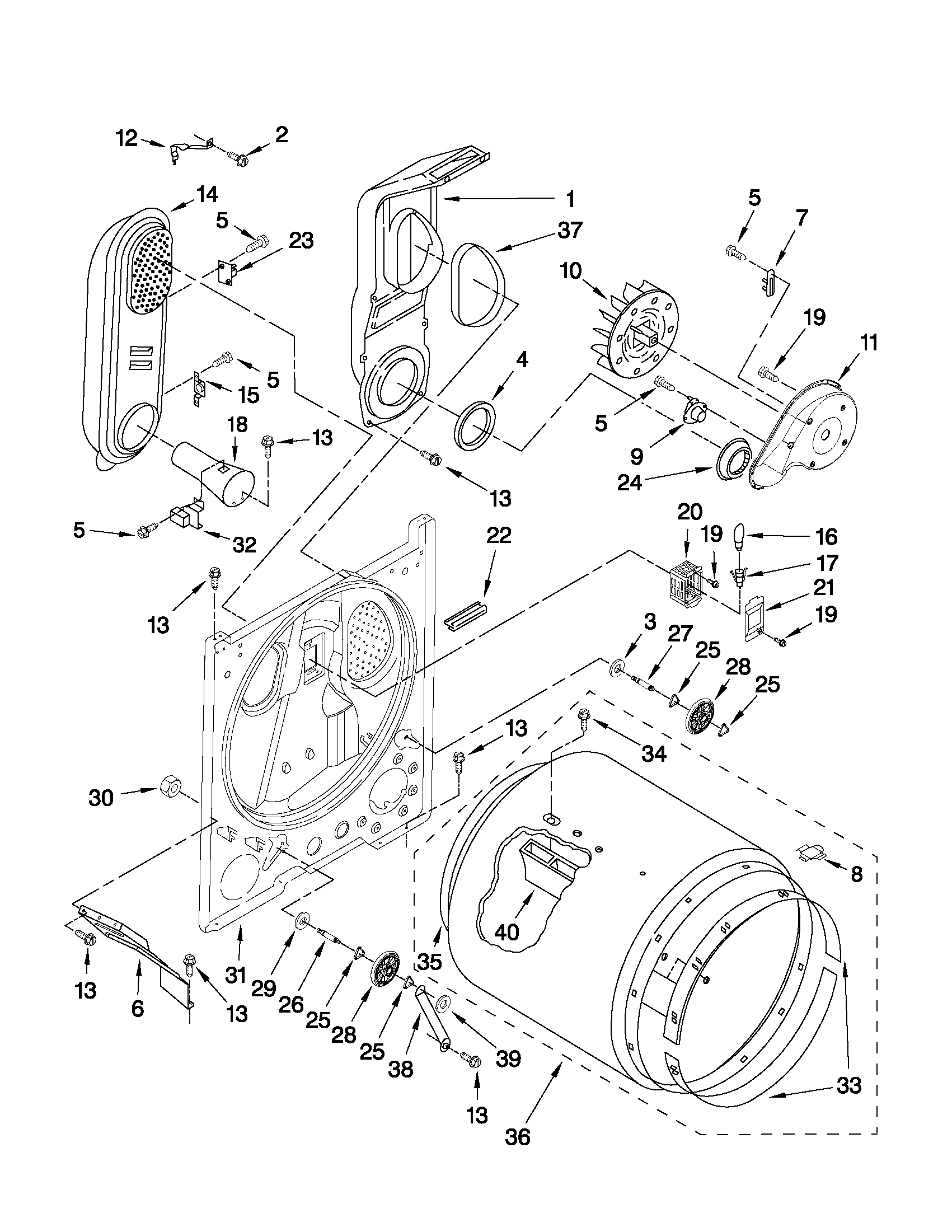 Crosley CGD126SXQ1 bulkhead parts diagram