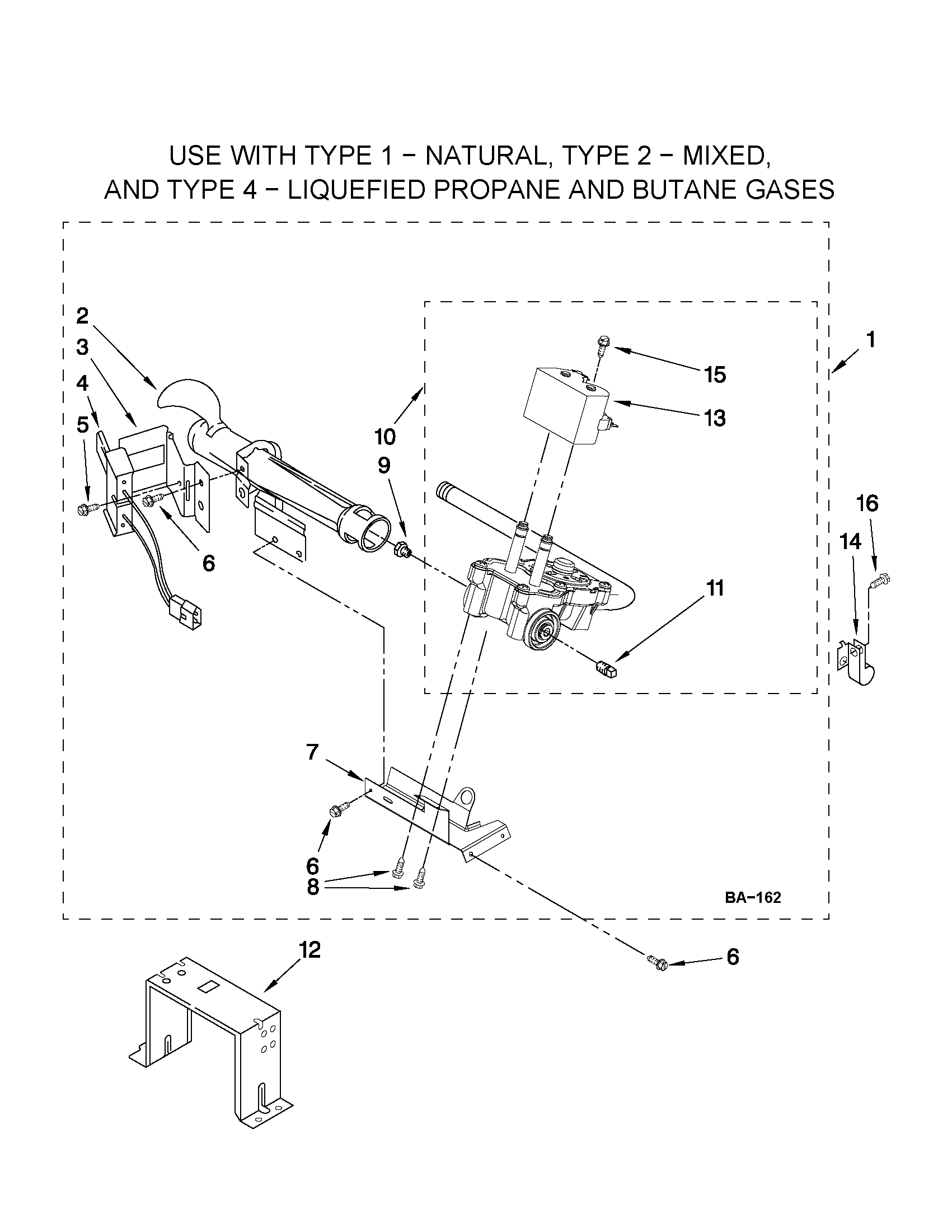 Crosley CGD126SXQ1 w10336852 burner assembly diagram