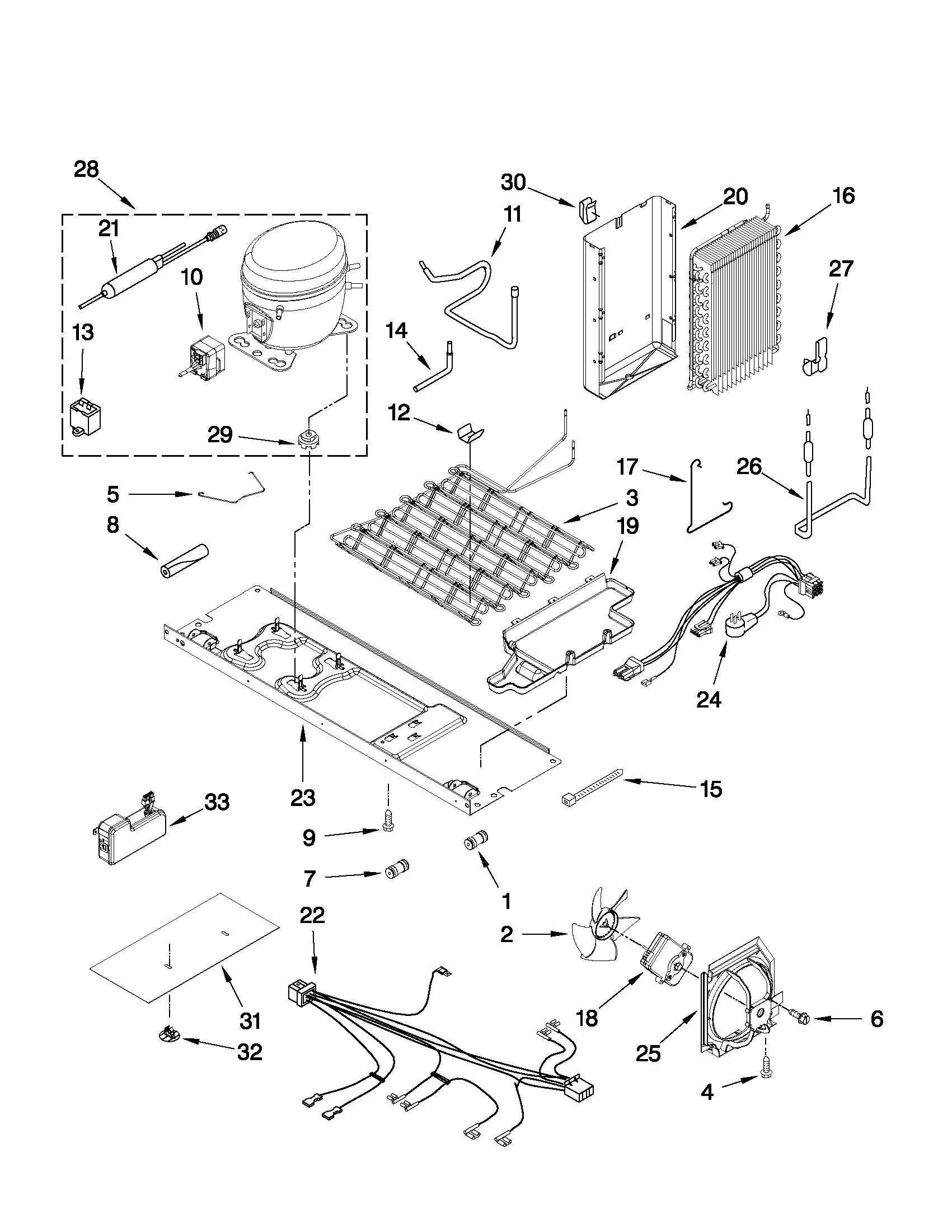 Whirlpool GSS26C5XXY00 unit parts diagram
