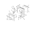 KitchenAid KEMS378SSS03 oven door parts diagram