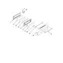 Whirlpool GGG388LXQ00 upper door parts diagram