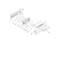Whirlpool GGG390LXQ00 upper door parts diagram