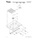 Whirlpool GGG388LXB01 cooktop parts diagram