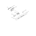 KitchenAid KUDS30CXWH2 control panel and latch parts diagram