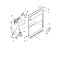 KitchenAid KUDS30CXWH2 inner door parts diagram