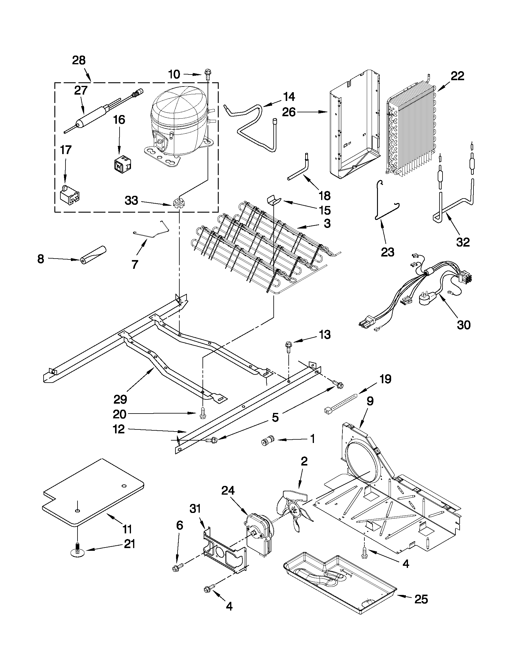 Maytag MSD2573VES04 unit parts diagram