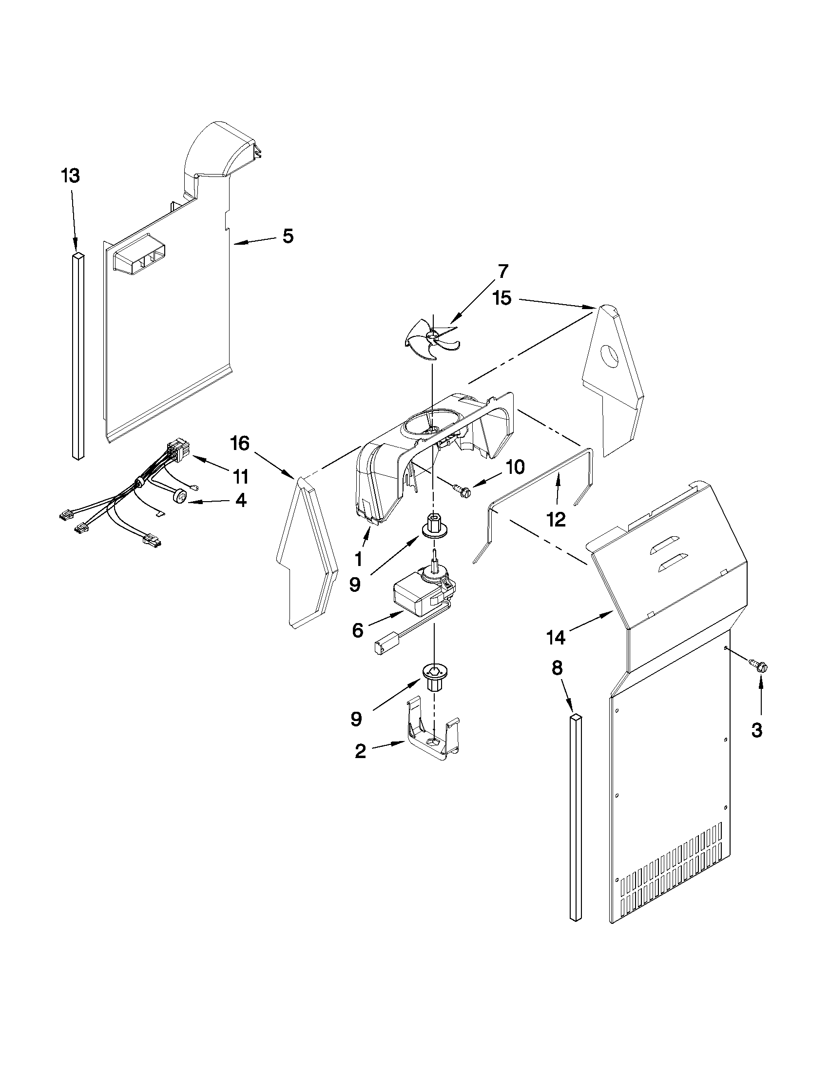 Maytag MSD2573VEW02 air flow parts diagram